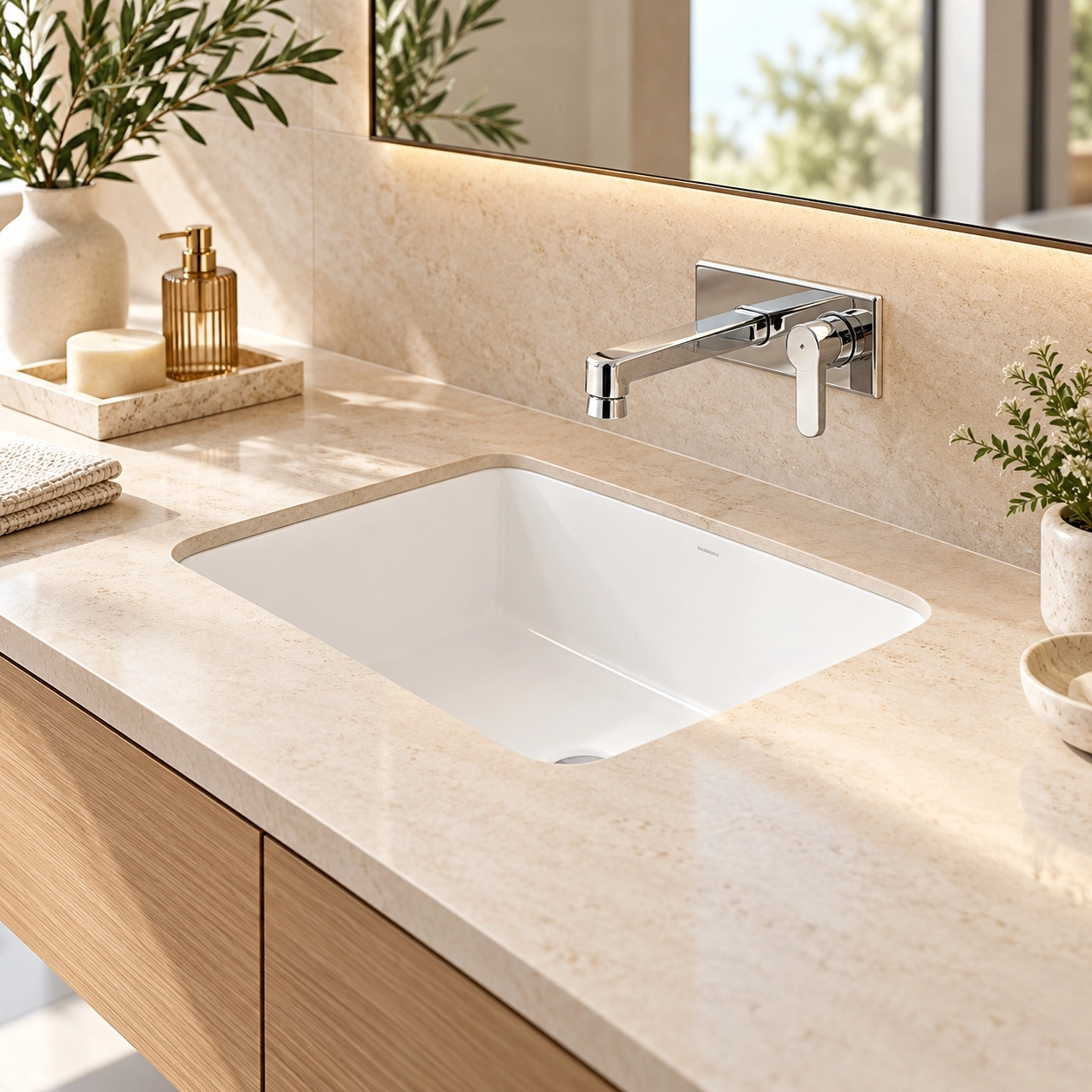 VitrA S20 7475B003-0618 Tezgah Altı Lavabo, 48 cm, Beyaz