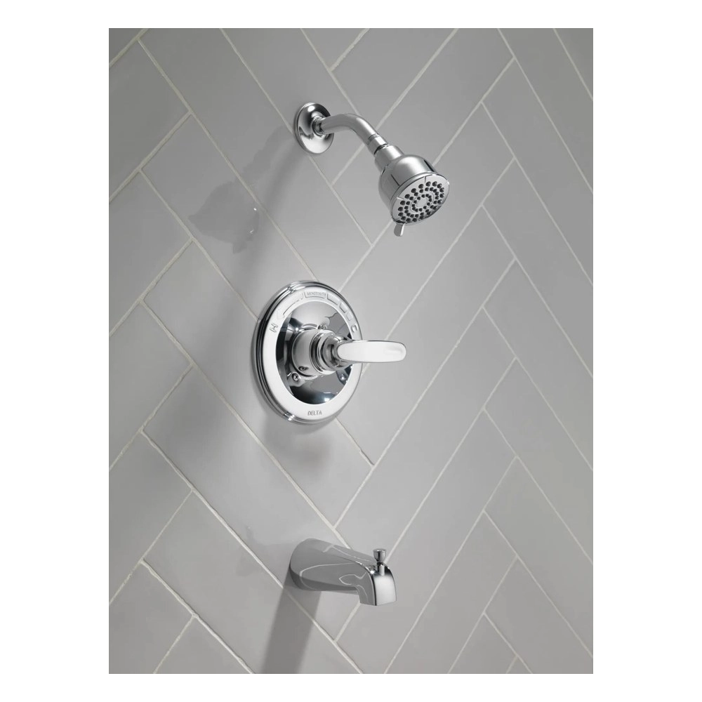 Delta Faucet Foundations BT13410 Krom Küvet ve Duş Trim Seti