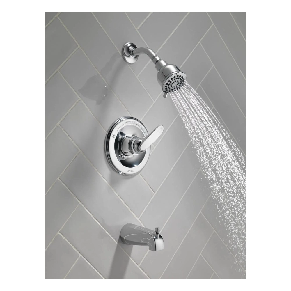 Delta Faucet Foundations BT13410 Krom Küvet ve Duş Trim Seti