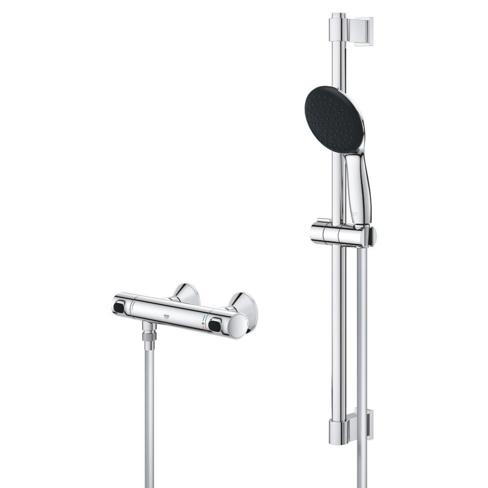 Grohe Precision Flow 34800001 Termostatik Bataryalı Sürgülü Duş Seti