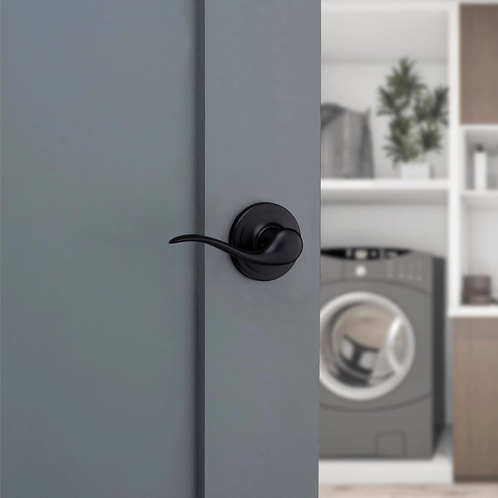 Kwikset Tustin 97200-816 Oda Kapısı Kolu Demir Siyah