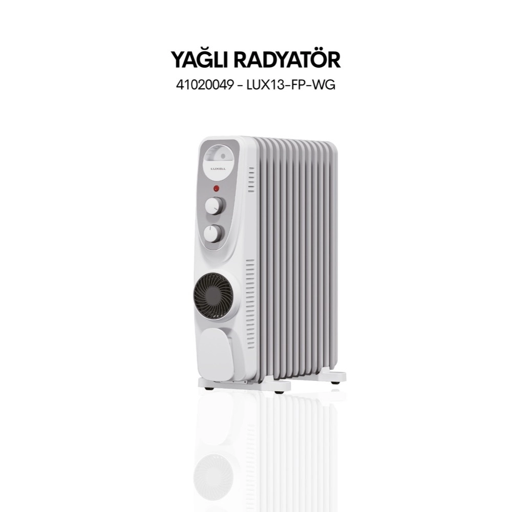Luxell LUX13-FP-WG 13 Dilim Turbo Fanlı Yağlı Radyatör