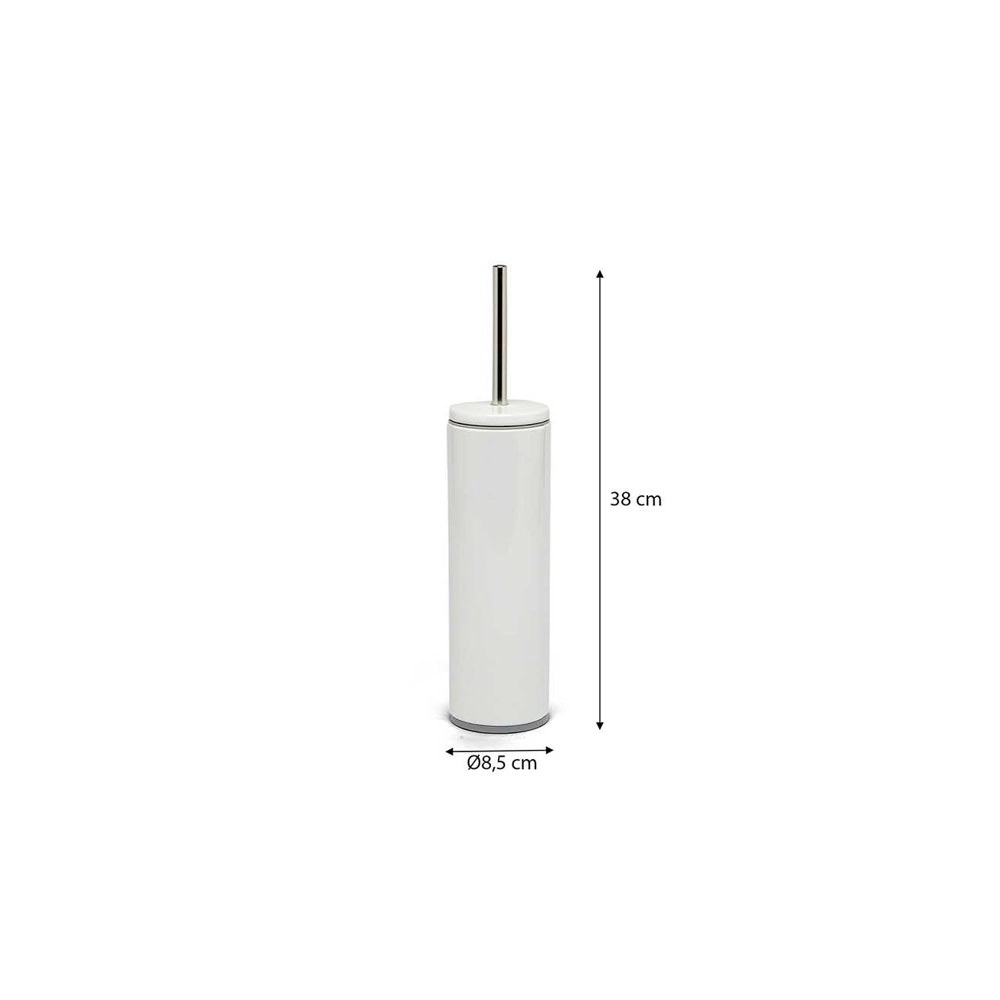 Primanova Cigo M-E42-01-07 Beyaz Gri Tuvalet Fırçası