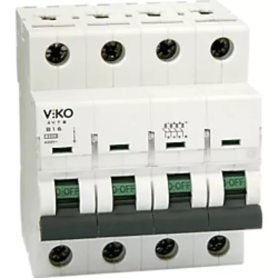 Viko 4VTB-4C25 4 kutuplu 25 A otomatik sigorta