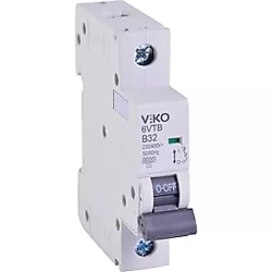 Viko 6VTB-1B32 tek kutuplu 32 A otomatik sigorta