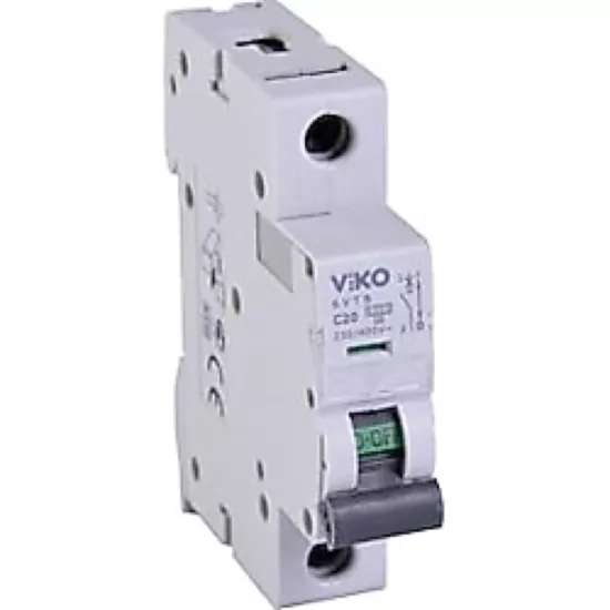 Viko 6VTB-1C20 tek kutuplu 20 A otomatik sigorta