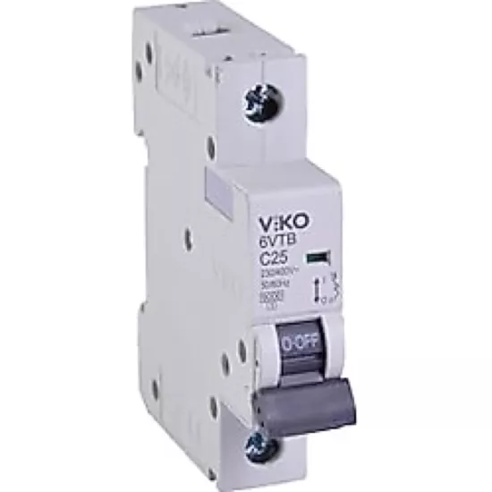 Viko 6VTB-1C25 tek kutuplu 25 A otomatik sigorta