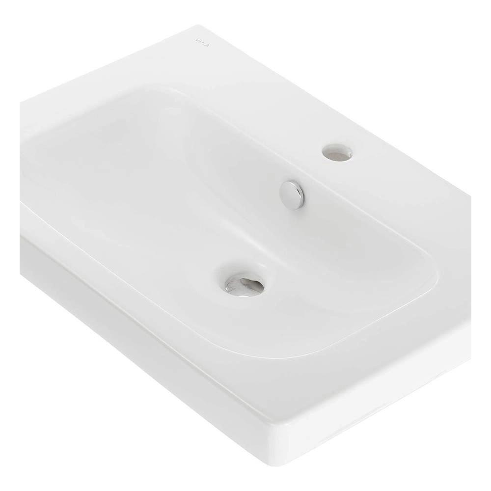 VitrA S20 5522B003-0001 Etajerli Seramik Lavabo, Beyaz