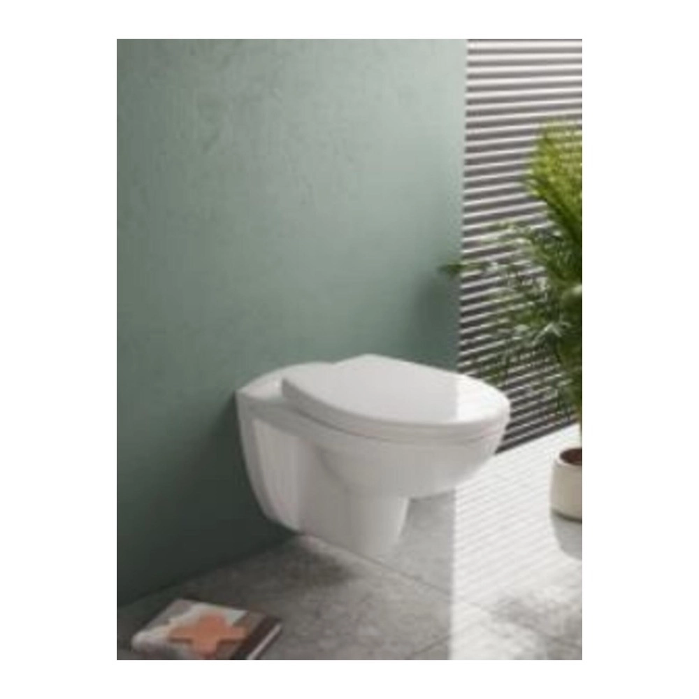 VitrA S20 Round 109-003-909 Üniversal Klozet Kapağı, Yavaş Kapanır, Beyaz