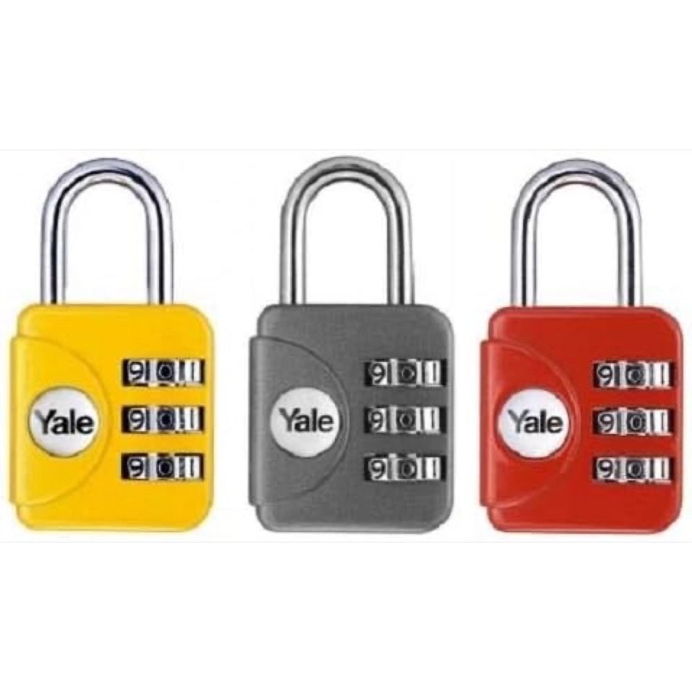 Yale YP1/28/121/1 28 mm Şifreli Seyahat Asma Kilidi Çok Renkli